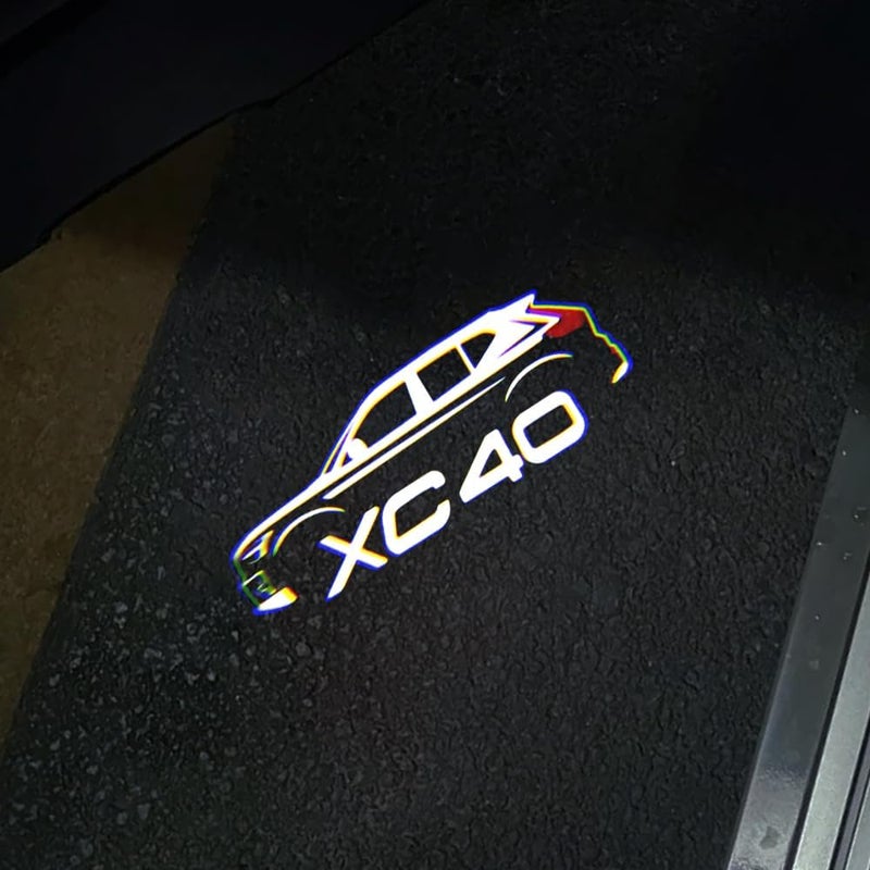 uunonaha XC90 XC60 Car Door Lights Logo Ghost Shadow Welcome Puddle Projection Light Compatible for XC90 XC60 Accessories (XC40) - Image 2